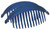 France Luxe Belle Larger Interlocking Comb, Matte Navy, Set of 2 - An Excellent Styling Solution For Long/Thick or Curly Hair