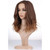 BERON Brown Ombre Short Wigs for Women Girls Sholder Length Curly Wavy Wig 14" Rose Net with Wig Cap