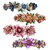 4PCS Luxurious Flower Metal French Barrettes Hair Clasps Accessories Women Girls