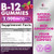 B12 Energy Gummies 3000 mcg - Extra Strength Vitamin B 12 Gummy for Metabolism & Immune System Support - Chewable Dietary B12 Supplements for Adults