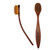 da Vinci Cosmetics Series 925 with Face Brush/Custom Kebony Wood Handle/Extra Fine Synthetic Fibers, Size 11, 0.5 Pound