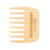 TEK | Wooden Hair Comb with Long Rounded Teeth in Natural Ash Wood, Large Rectangular Wooden Comb Ideal for Detangling and Styling for Wavy and Curly