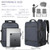 TZLTZS Travel Backpack, Carry On Backpack Airline Approved,Extra Large Expandable Waterproof, 17.3inch Laptop Backpack USB Charging Port, Business Co