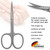 3 Swords Germany - brand quality STAINLESS STEEL INOX CURVED CUTICLE SCISSORS (1 PIECE) with case for manicure pedicure - nail care by 3 Swords - Mad