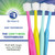 Brilliant Oral Care Baby Toothbrush with Soft Bristles and Round Head, for a Toddler Approved, Easy to Use All-Around Clean Mouth, Ages 0-2 Years, Pi