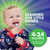 Brilliant Oral Care Baby Toothbrush with Soft Bristles and Round Head, for a Toddler Approved, Easy to Use All-Around Clean Mouth, Ages 0-2 Years, Pi