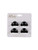 Allure Women's Black Mini Hair Clips, Made in France, 3-Pack