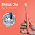 Philips One Electric Toothbrush by Sonicare HY1100/51 - Micro Vibrations, Soft bristles That Gently Polish and whiten teeths, 3 Month Battery Life, 2