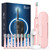 Rtauys M5 Sonic Electric Toothbrush for Adults and Kids - Rechargeable Electric Toothbrush Kids Ages 12+ and Adults with 8 Brush Heads & Travel Case,