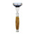 Union Razors SS1 Three Piece Shave Kit, Tiger Eye with Razor, Shaving Brush and Stand, Brown
