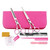 6.0 inch Professional Round Safety Barber Scissors Set - Salon Cape & Bang Scissor - Hairdressing Shear, Pink