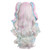 MapofBeauty Multi-color Lolita Long Curly Clip on Ponytails Cosplay Wig (Pink/Blue/Blonde)