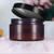 2 oz Amber PET Plastic Refillable Low Profile Jar with Black Lid (12 pack)