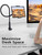 Tryone Gooseneck Tablet Holder Stand for Bed Adjustable Flexible Arm Tablets Mount Clamp on Table Compatible with iPad Air Mini | Galaxy Tabs | Kindl