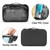 Damero 4pcs Clear Toiletry Bag Packing Cubes, Clear Toiletry Makeup Bag Organizers for Traveling, Business Trip, Black
