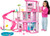 Barbie Dreamhouse, Pool Party Doll House with 75+ Pieces and 3-Story Slide, House Playset, Pet Elevator and Puppy Play Areas