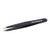Tweezerman Black Stainless Steel Slant Tweezer - Eyebrow Tweezers for Women and Men