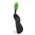 RADIUS Toothbrush, Flex Brush, Soft Bristles, Right Handed, Black Brush with Green Bristels, BPA Free & ADA Accepted, Pack of 1