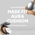 TIRTIR Mask Fit Aura Silver Cushion Foundation | Semi-glow Finish, Natural Coverage, Moisturizing, Lightweight, Korean cushion foundation (#17C Porce