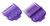 Andis 66560 Magnetic Comb Set - Dual Pack 0.5 & 1.5 - Long-Lasting Performance - Provides Safe & Accurate Clipper Cutting  2 Count  Violet