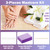 Leelosp 120 Sets Disposable Manicure Kit Basics 3 Pieces Nail Kit, White Wood Nail File 180/180 Grit, Purple Mini Buffer 100/100 Grit, Individually P
