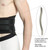 NeoTech Care Back Belt Support for Men or Women - Breathable & Adjustable Lower Back Brace - Double Pull Compression Straps (Black, Size M)