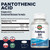 KAL Pantothenic Acid 1000mg Supplement for Men & Women - Vitamin B5 1000 mg, Supports Cellular Energy Metabolism, Nerve Function, Sustained Release,