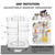 AMEITECH 360-Degree Makeup Organizer, DIY Adjustable Rotating Cosmetic Storage Carousel Spinning Holder Storage Rack with 5 Layers Large Capacity, Be
