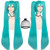 ANOGOL Hair Cap+48inch/120cm Green Wig Cosplay Green Teal wig Double Ponytail Wig, Long Green Lolita Wig For Halloween Costume, Long Green Wig With B