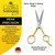 Camila Solingen CS07 Hair Scissors Professional 5 Inch Very Sharp Grooming Scissors. Razor Edge Barber Hair Cutting Scissor. Stainless Steel Hair Cut