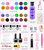 YEVYO Acrylic Nail Kit, 24 Color Glitter Acrylic Powder Monomer Liquid Set, Nail Kit Set Professional with Everything Acrylic Brushes and 200 Pcs Nai