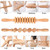 Komogir Wood Therapy Massage Tools 5-in-1 Lymphatic Drainage Massager Maderoterapia Kit Wooden Massager Body Sculpting Tools for Muscle Pain Relief,