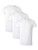 Hanes Mens Cotton, Moisture-wicking Crew Tee Undershirts, Multi-packs, White - 3 Pack, Medium US