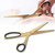 Lightweight Elegant Unique Simplified Golden Scissors, Gold and Black Golden Scissors, Crop Decoration for Office Home