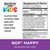 BIORAY Kids NDF Happy, Peach - 2 fl oz - Removes Unwanted Organisms That Can Trigger Irritability - 1-2 Month Supply