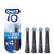 Oral-B iO Ultimate Clean Electric Toothbrush Head, Twisted & Angled Bristles for Deeper Plaque Removal, Pack of 4, Suitable for Mailbox, Black