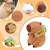 EASYLR 12inch Cute Capybara Plush with Turtle Backpack, Soft Capybara Plushie Toy Doll Pillow Birthday for Kids (with Bag)
