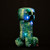 Jay Franco Minecraft Charged Up Creeper Pillow Buddy - Light up Plush - Super Soft Polyester Microfiber Character Pillow with LED Lights, 16 Inches