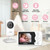 VTimes Baby Monitor with Camera and Audio, Video Baby Monitor No WiFi Night Vision 2.4" LCD Screen Portable Baby Camera Monitor Alarm Lullaby Tempera