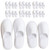Modlux Spa Slippers, 12 Pairs Cotton Velvet Closed Toe Disposable Slippers for Guests, Bathroom, Bedroom, Hotel, House, Bride, Travel and Shoeless Ho