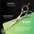 Suvorna 6" Hair Scissors Professional - Hair Shears for Women & Men - Extremely Sharp Hair Cutting Scissors to Cut Hair - Right Hand Barber Shears fo