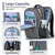 TEMASOL Travel Laptop Backpack, 17 Inch Computer Backpack Anti Theft with USB Charging Port, Water Resistant Weekender Bag Airline Approved, Slim Col