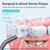 COSLUS Water Dental Flosser Teeth Pick C20(F5020E): Portable Cordless Oral Irrigator 300ML Rechargeable Travel Irrigation Cleaner IPX7 Waterproof Ele