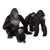 Terra by Battat  4 Pieces Gorilla Toys Family Set  Realistic Gorilla Figurines  Zoo Animal Toys for Kids and Toddlers 3+ Years  Plastic Jungle An
