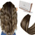 Hetto Tape on Hair Extensions Human Hair Tape in Extensions Brown Balayage Caramel Blonde Tape Hair Extensions 18 Inch 50g 20pcs #4/27/4