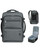 WANDF Travel Backpack For Spirit Airlines Personal Item Bag 18x14x8 with Wet Pocket, 17 Inch Laptop Backpack for Men Women?Grey?