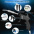 PARAROSE Detailing Car Cleaning Gun Interior Dryer Air Blow Gun, High Pressure Blower Gun, Car Detailing Tools for Quickly Blowing Out Dirt and DustW