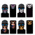 WYSUMMER 8PCS Scarves Bandanas Face Tube Black Headband, Motorcycle Multi Function Headwear Hat Scarf Neck Warmer Balaclava