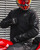 ILM Motorcycle Riding Jacket with Mesh CE Armor and Detachable Thermal Liner Dual Sport All Season for Men Model JAM1(Black, Large)