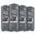 DOVE MEN + CARE Elements Body Wash Charcoal + Clay 4 Count For Men's Skin Care Effectively Washes Away Bacteria While Nourishing Your Skin, 18 oz